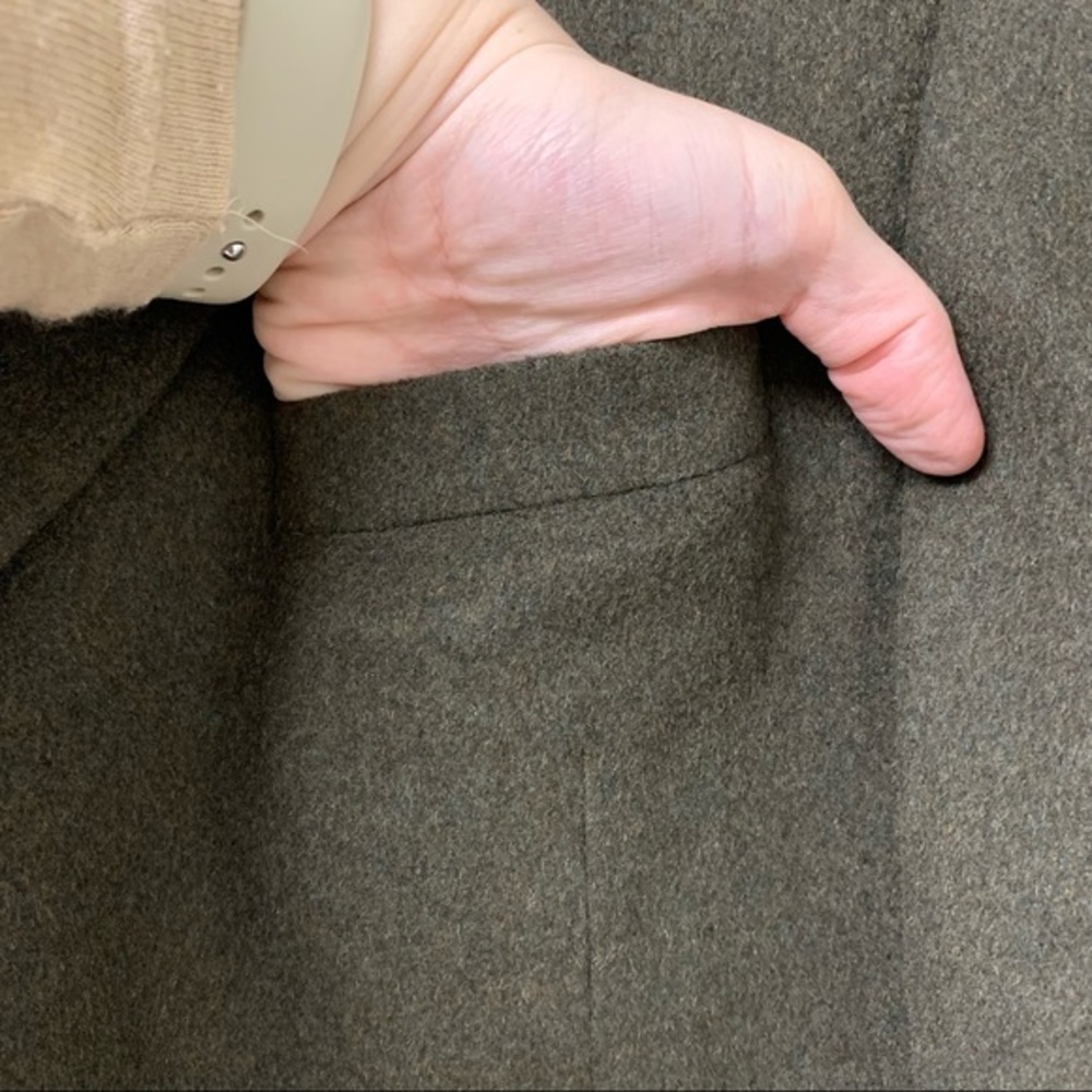 Vintage Arnold Brant 100% Camel Hair Green/Brown Blazer Sports Coats Size 44R - Picture 8 of 11
